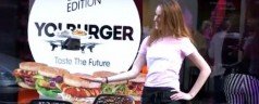 Un drone servant des sushis