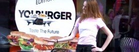 Un drone servant des sushis
