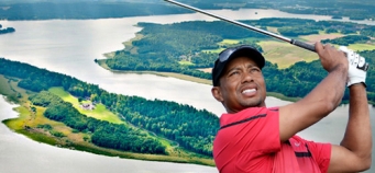 Tiger Woods vend son île en Suède